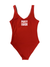 Load image into Gallery viewer, FASHION AF PARTY SWIMSUIT - RED (Standard Cut)