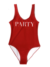 Load image into Gallery viewer, FASHION AF PARTY SWIMSUIT - RED (Standard Cut)