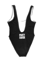 Load image into Gallery viewer, FASHION AF PARTY SWIMSUIT - BLACK (High Cut Sides / Low Back)