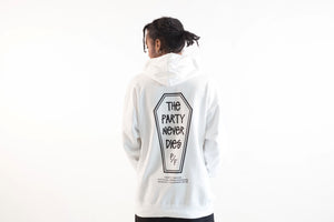 The Party Never Dies Hoodie (WHITE)